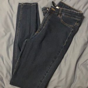 High waisted jeans
